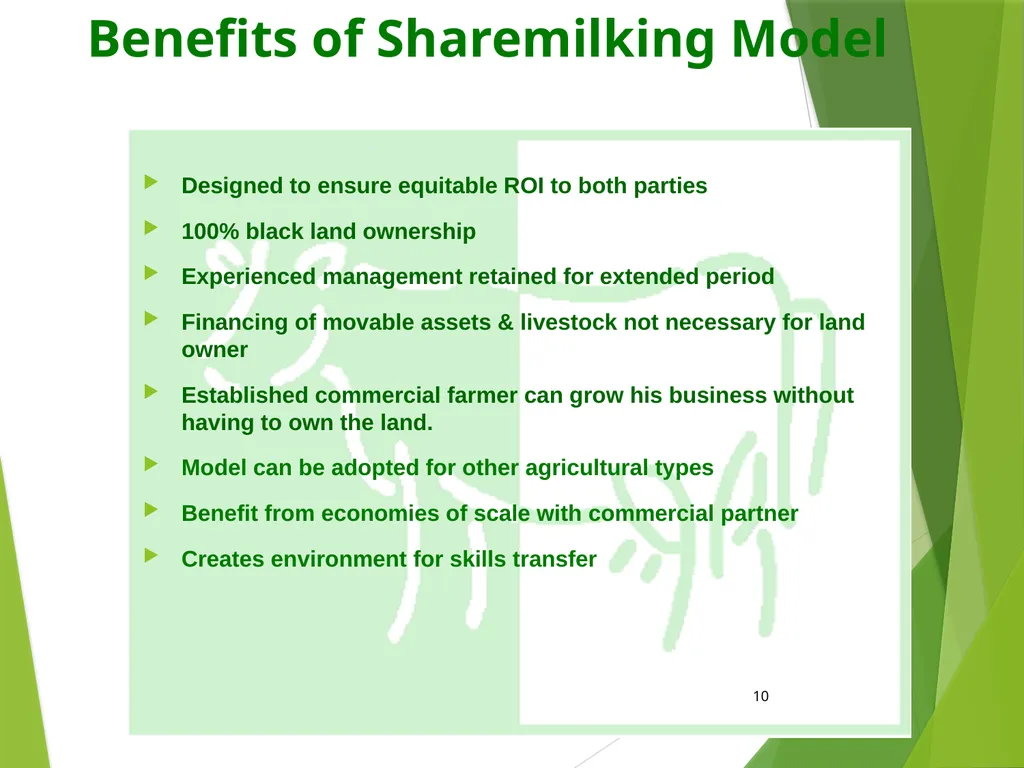 Grasslands Development Trust: Using Share milking - slide 10 of 14