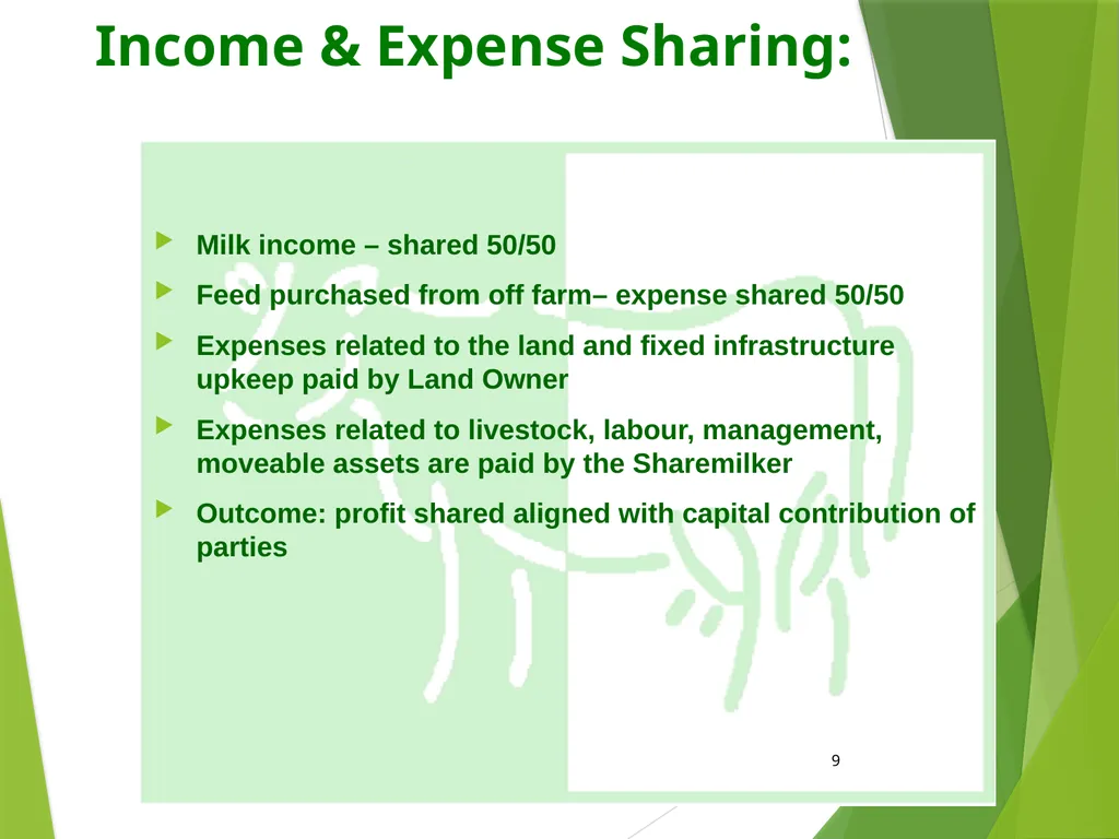 Grasslands Development Trust: Using Share milking - slide 9 of 14