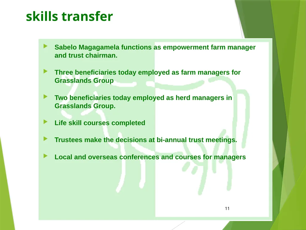 Grasslands Development Trust: Using Share milking - slide 11 of 14