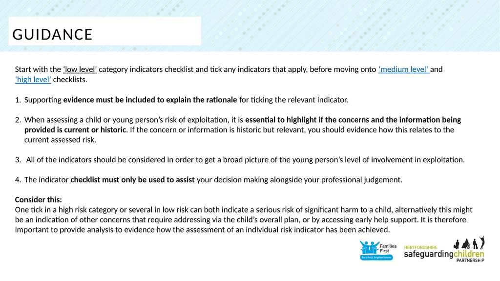 Part one: Screening tool Practitioner Toolkit To - slide 7 of 27
