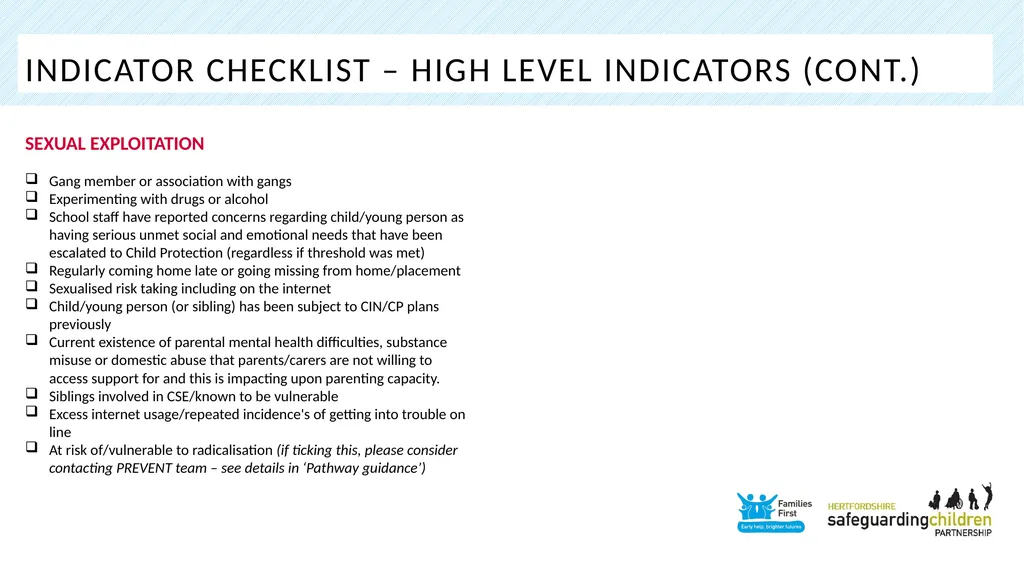 Part one: Screening tool Practitioner Toolkit To - slide 16 of 27