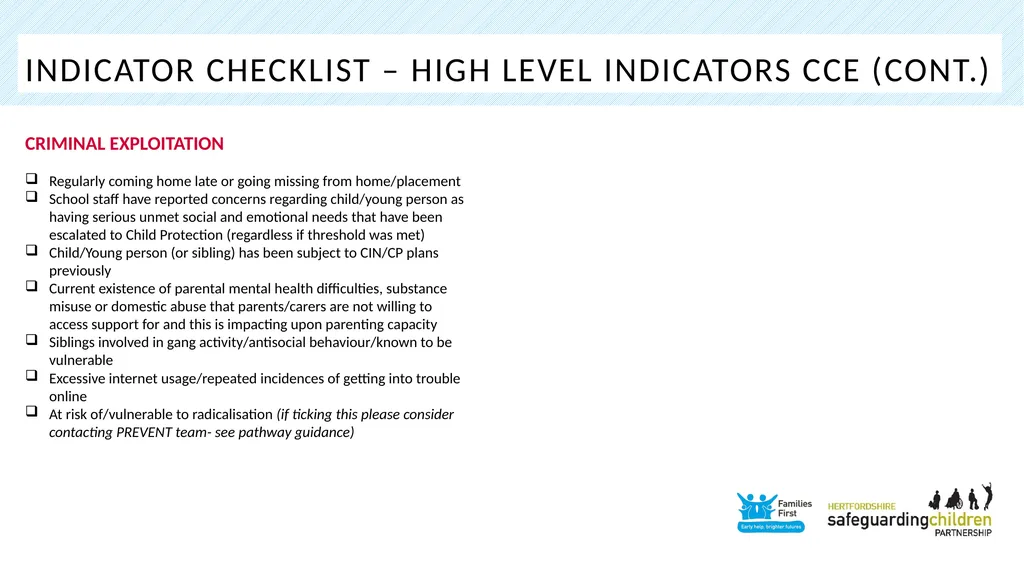 Part one: Screening tool Practitioner Toolkit To - slide 19 of 27