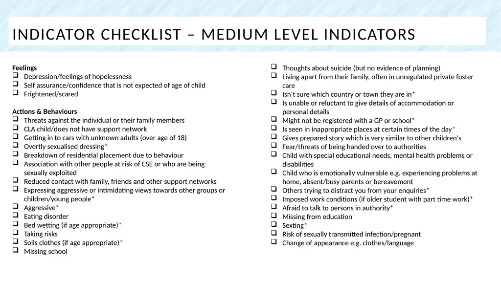 Part one: Screening tool Practitioner Toolkit To - slide 12 of 27