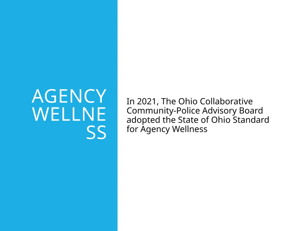 Agency Wellness Ohio Collaborative LE - slide 4 of 46