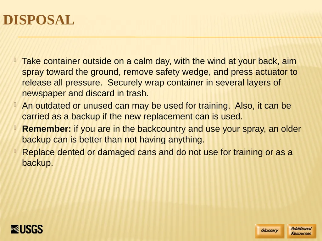 Bear Spray Training For Defense Against Dangerous - slide 40 of 55