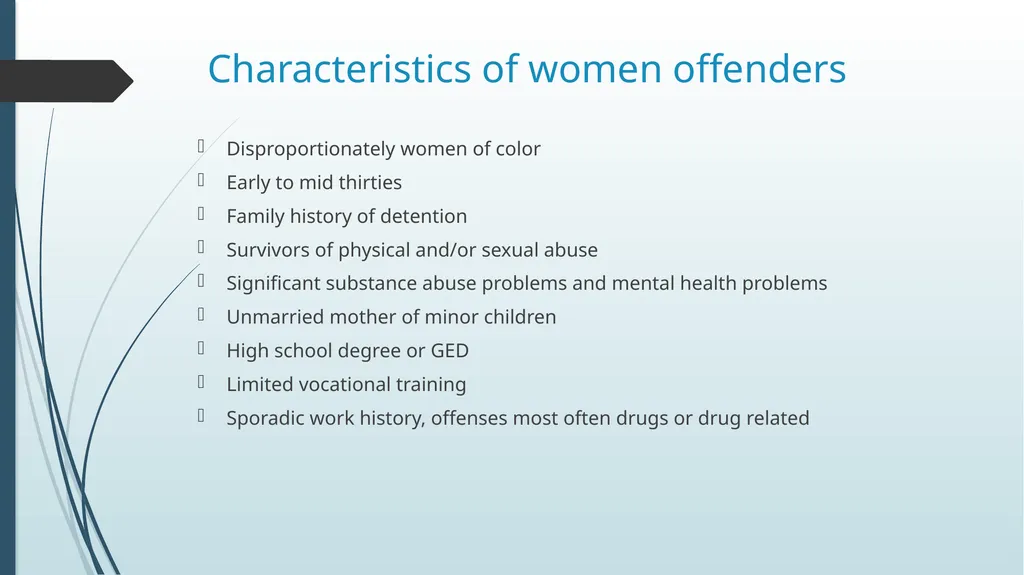 The Case of Reintegration of Women Post - slide 6 of 39