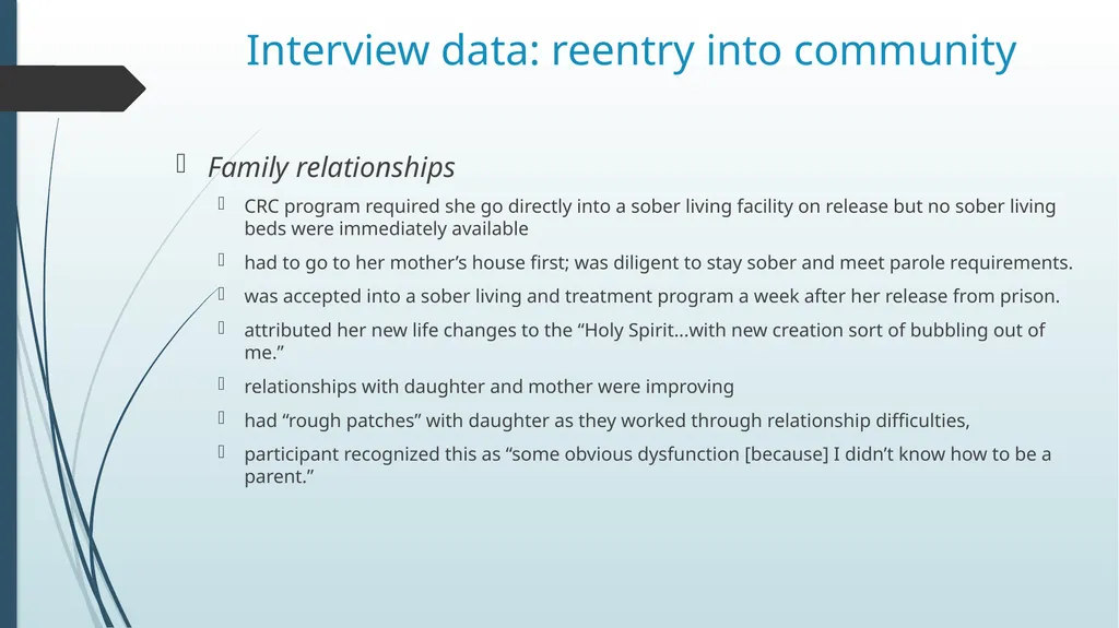 The Case of Reintegration of Women Post - slide 31 of 39