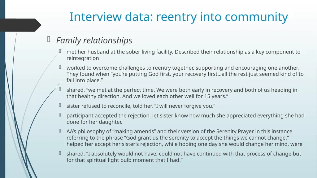 The Case of Reintegration of Women Post - slide 32 of 39