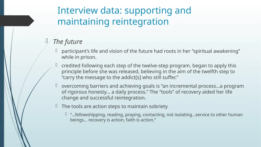 The Case of Reintegration of Women Post - slide 33 of 39