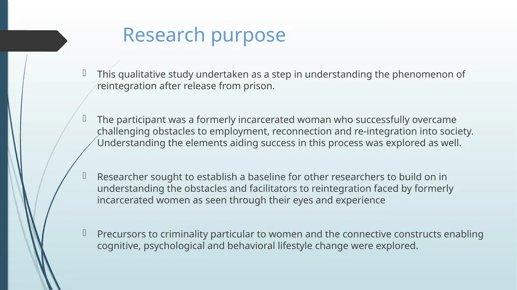 The Case of Reintegration of Women Post - slide 12 of 39