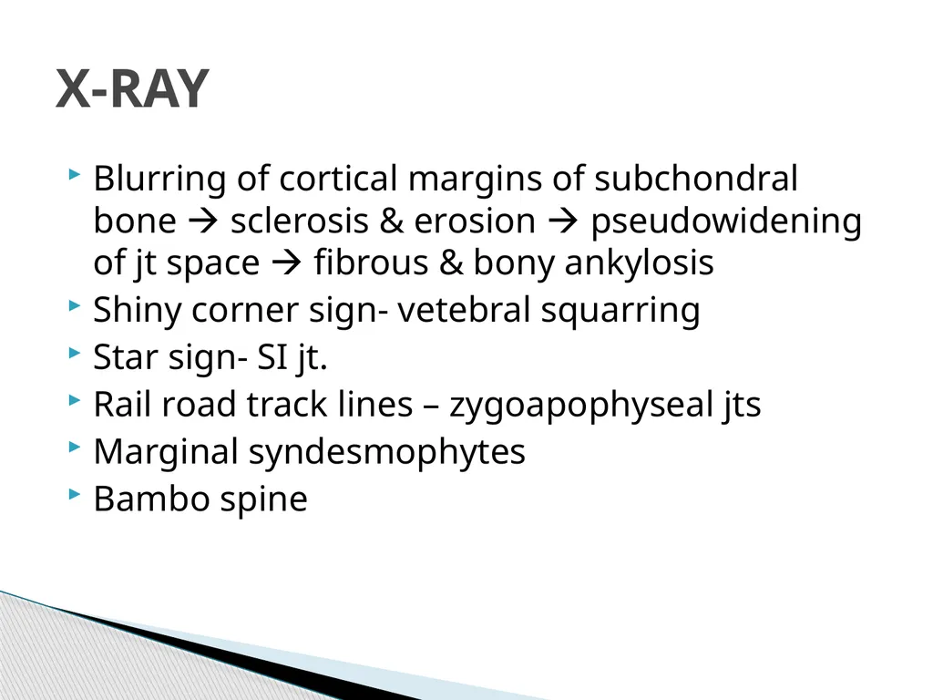 ANKYLOSING SPONDYLITIS BY MBBSPPT.COM Ankylosing - slide 18 of 31