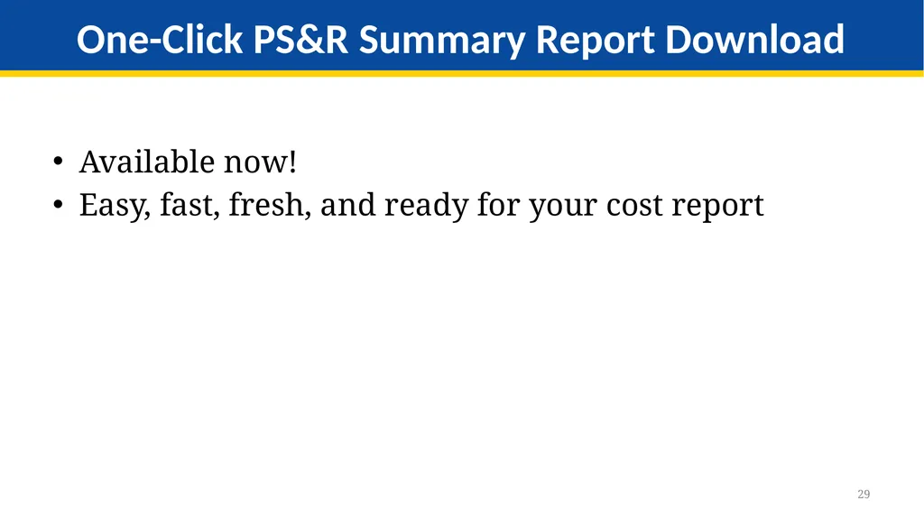 Medicare Part A Cost Report e-Filing Updates - slide 29 of 89