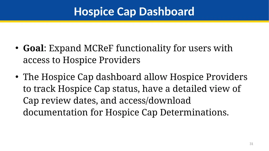 Medicare Part A Cost Report e-Filing Updates - slide 31 of 89