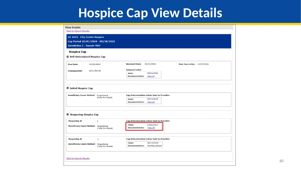 Medicare Part A Cost Report e-Filing Updates - slide 40 of 89