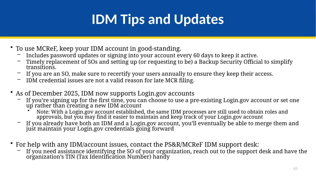 Medicare Part A Cost Report e-Filing Updates - slide 45 of 89