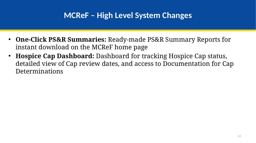 Medicare Part A Cost Report e-Filing Updates - slide 10 of 89