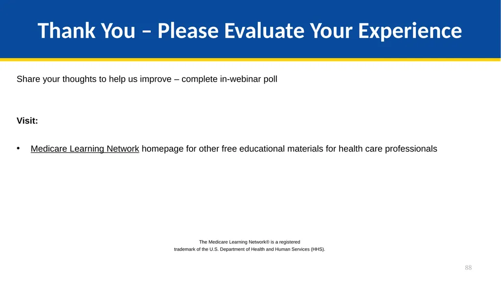 Medicare Part A Cost Report e-Filing Updates - slide 88 of 89