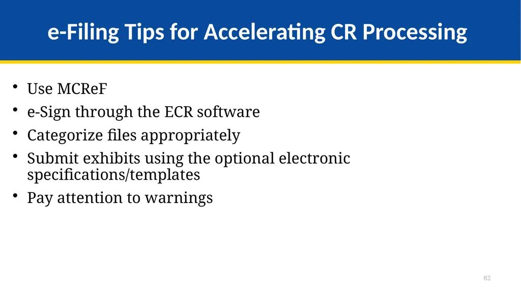 Medicare Part A Cost Report e-Filing Updates - slide 82 of 89