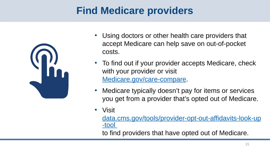 Medicare Open Enrollment September 2026 2 Main - slide 21 of 34