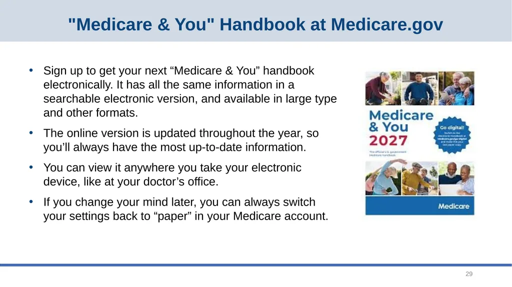 Medicare Open Enrollment September 2026 2 Main - slide 29 of 34