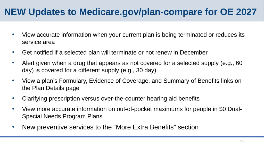 Medicare Open Enrollment September 2026 2 Main - slide 14 of 34