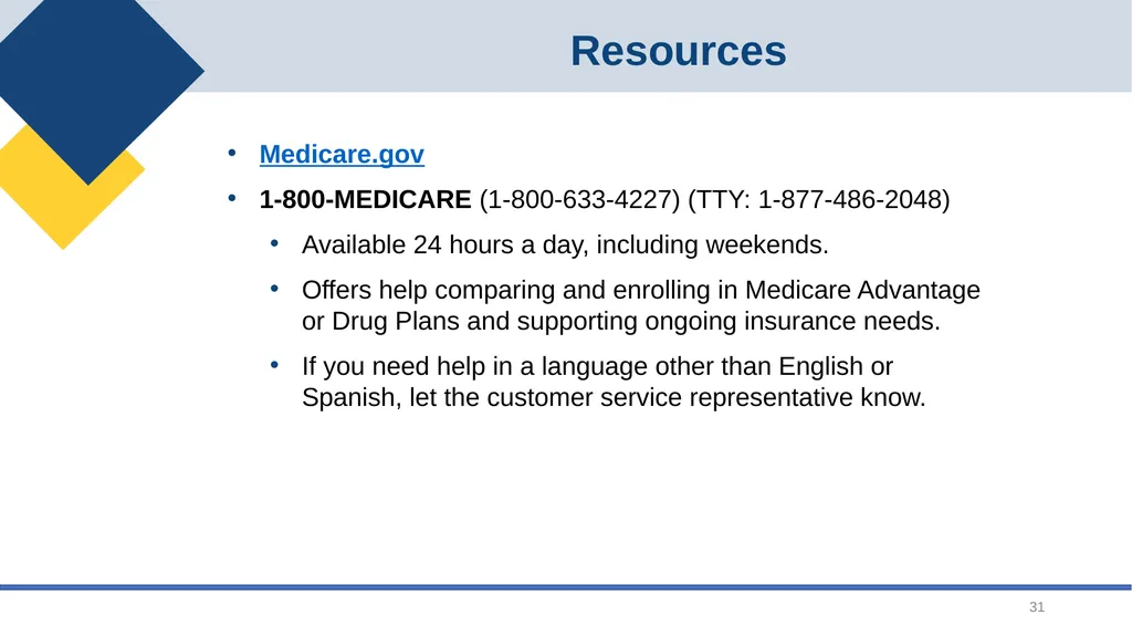 Medicare Open Enrollment September 2026 2 Main - slide 31 of 34