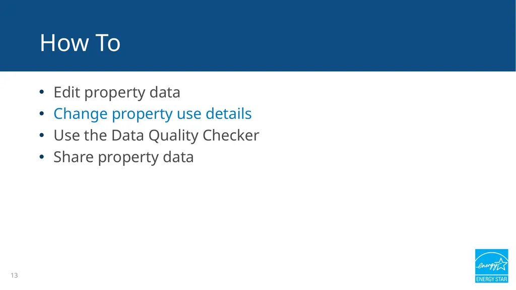 Portfolio Manager 201: Editing Property Details, - slide 13 of 64
