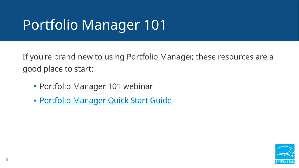 Portfolio Manager 201: Editing Property Details, - slide 3 of 64