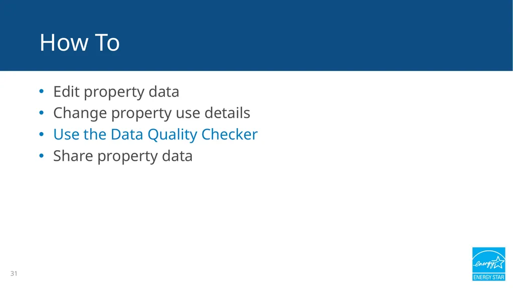Portfolio Manager 201: Editing Property Details, - slide 31 of 64