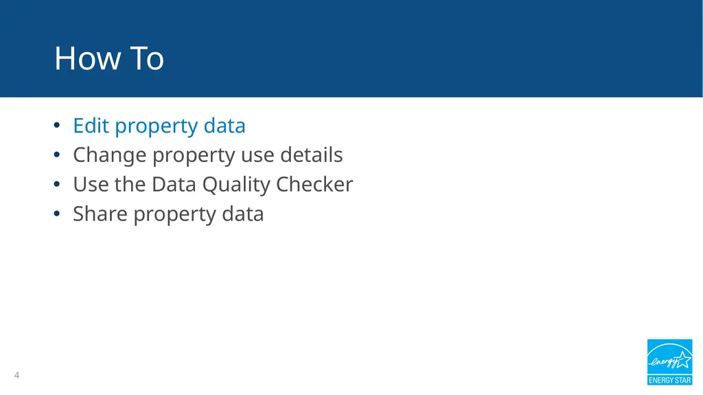 Portfolio Manager 201: Editing Property Details, - slide 4 of 64