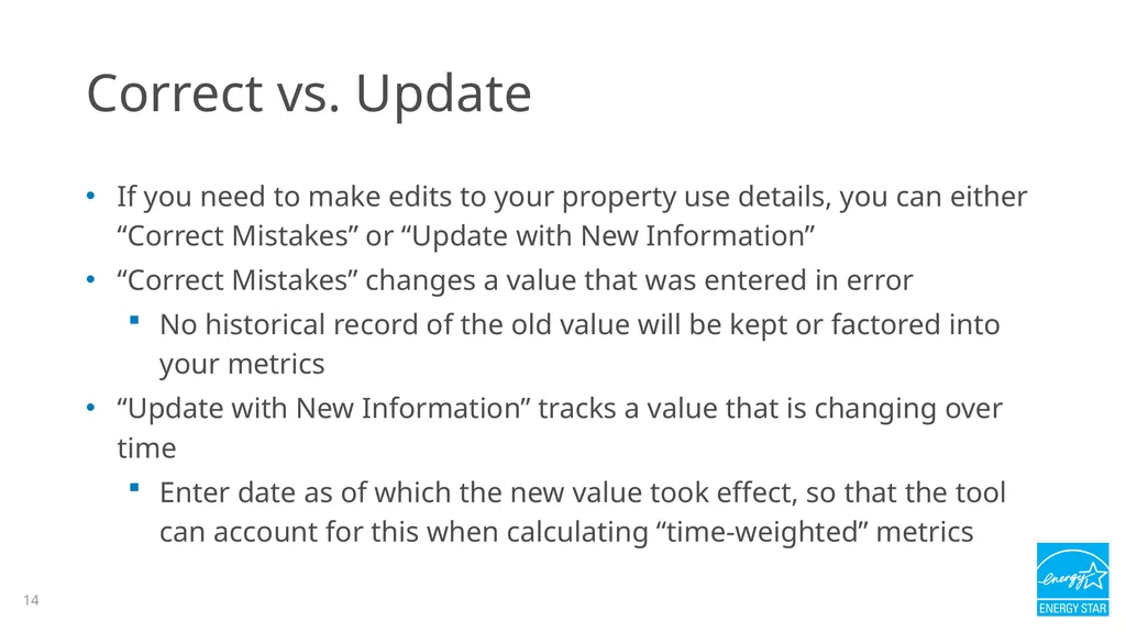 Portfolio Manager 201: Editing Property Details, - slide 14 of 64