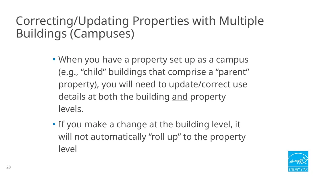 Portfolio Manager 201: Editing Property Details, - slide 28 of 64