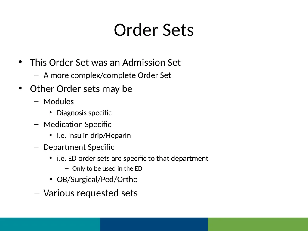MEDITECH Expanse Orders Web Based HER MUST be - slide 50 of 67