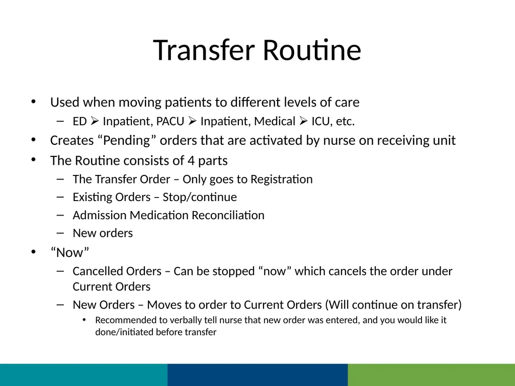 MEDITECH Expanse Orders Web Based HER MUST be - slide 52 of 67