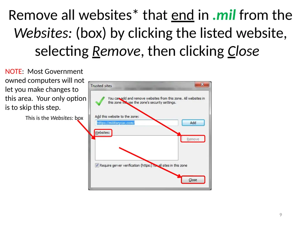 Accessing Army365 / O365 webmail, DoD Enterprise - slide 9 of 22