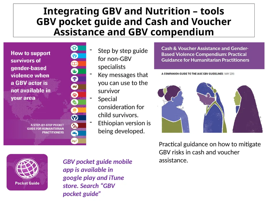 GBV and Nutrition Key linkages, activities and - slide 16 of 17