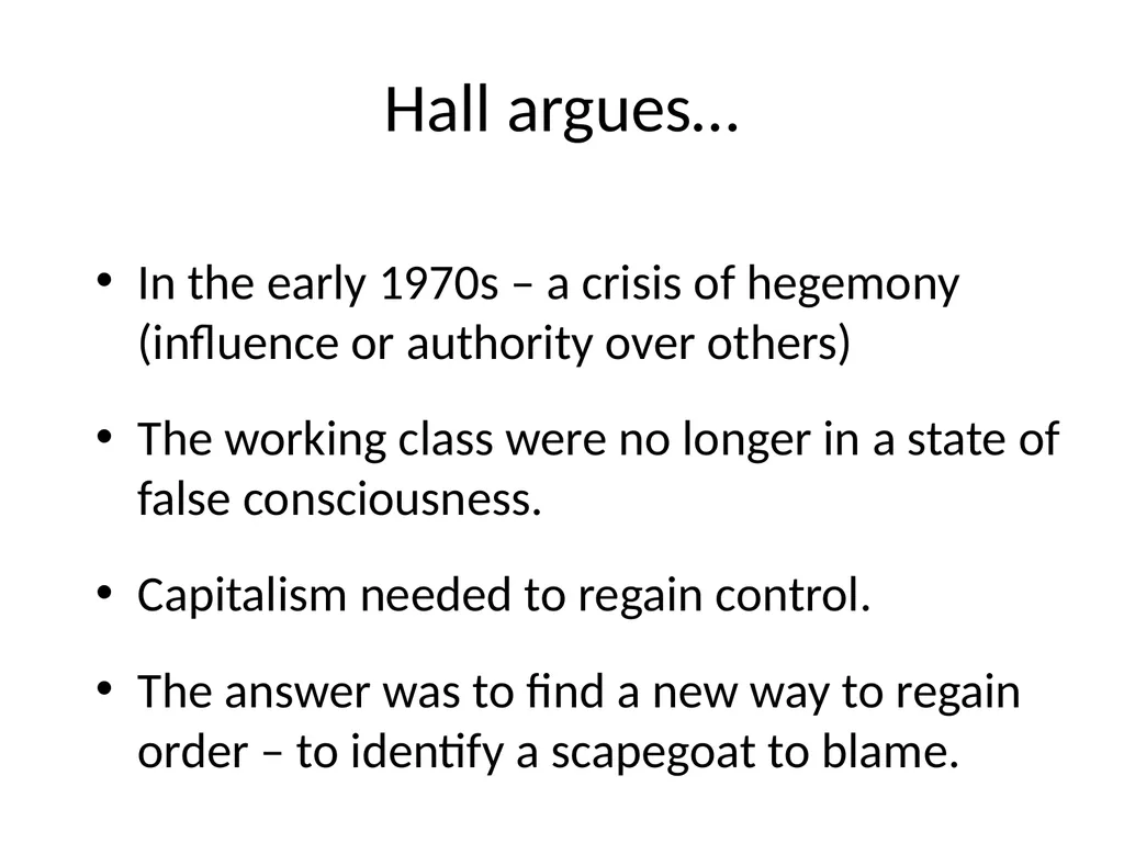 Stuart Hall – Policing the Crisis (1979) Explores - slide 10 of 14