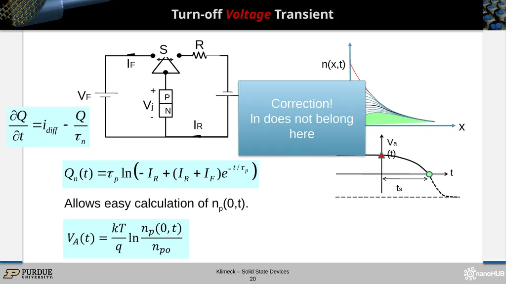 Section 22 PN Diode Large Signal Response Solid - slide 20 of 35