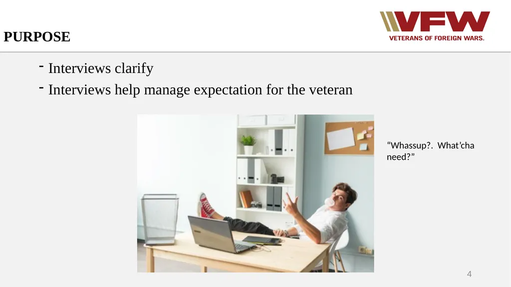 CONDUCTING AN INTERVIEW Gregg Orto Deputy - slide 4 of 26