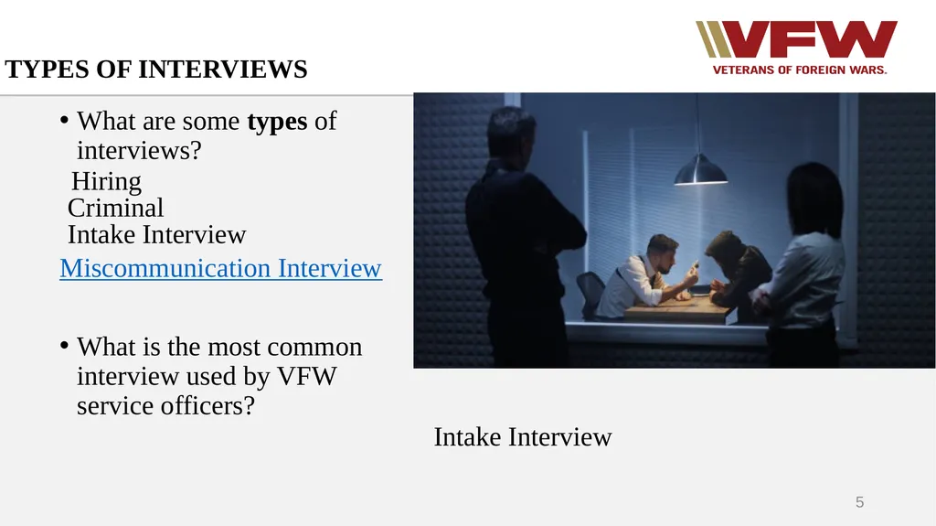 CONDUCTING AN INTERVIEW Gregg Orto Deputy - slide 5 of 26