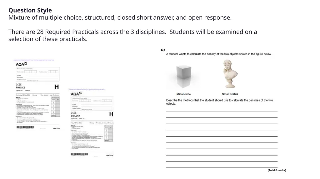 Welcome GCSE Triple Science Revision Exam Board: - slide 11 of 19