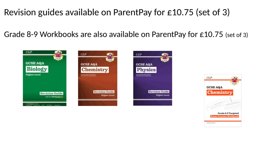 Welcome GCSE Triple Science Revision Exam Board: - slide 13 of 19