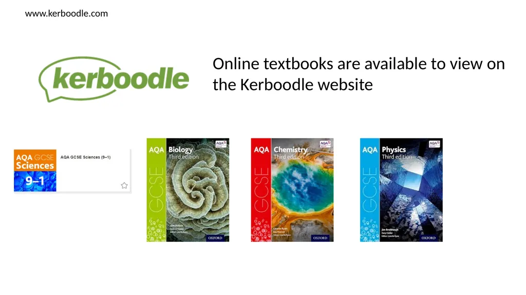 Welcome GCSE Triple Science Revision Exam Board: - slide 14 of 19
