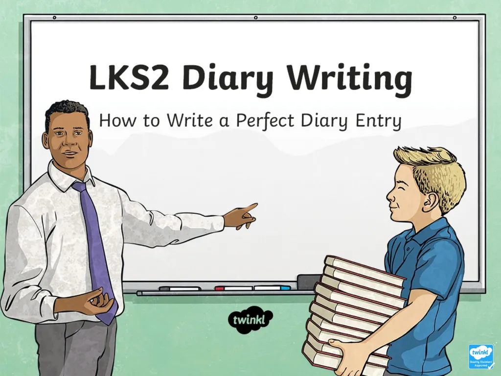 Writing a Diary Entry When you write a diary entry - slide 1 of 16