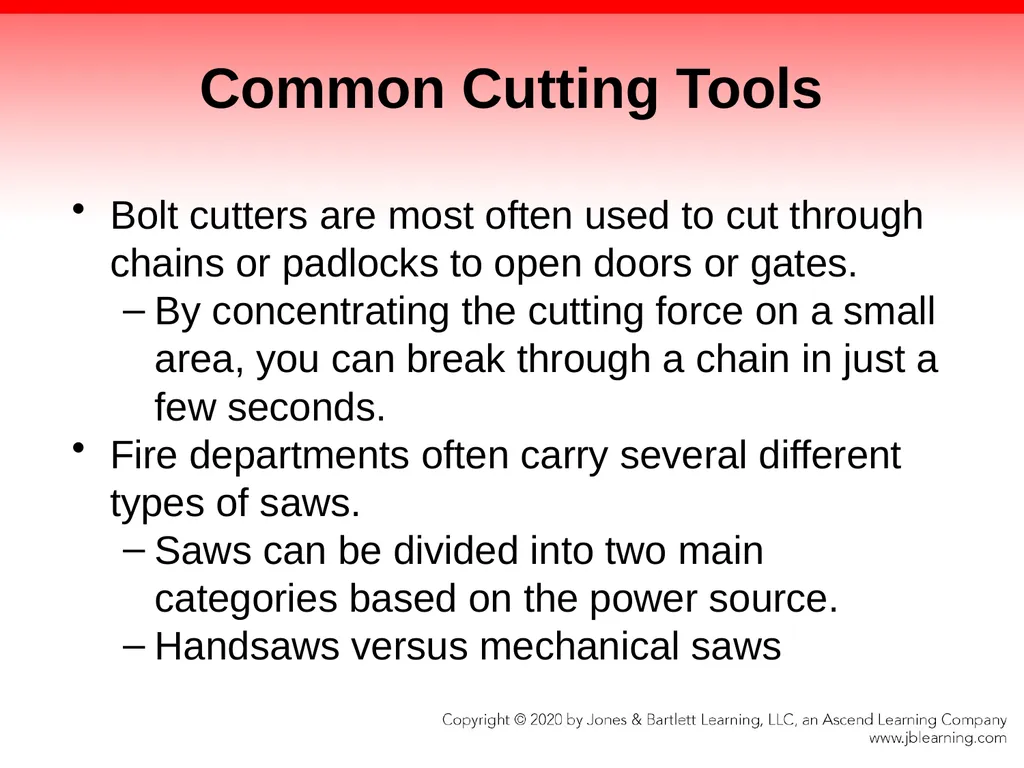 CHAPTER 8 Fire Fighter Tools and Equipment - slide 37 of 72