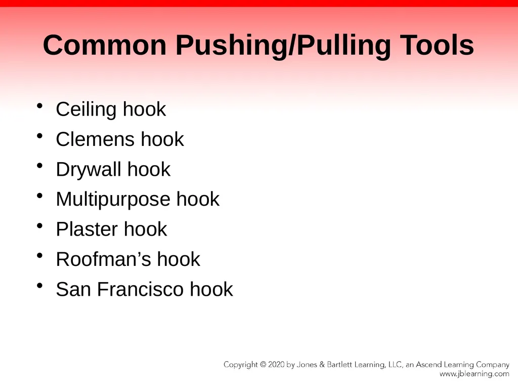 CHAPTER 8 Fire Fighter Tools and Equipment - slide 23 of 72