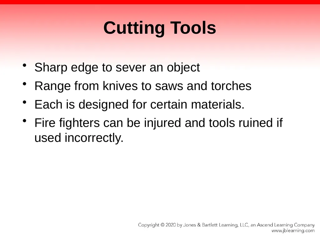 CHAPTER 8 Fire Fighter Tools and Equipment - slide 35 of 72