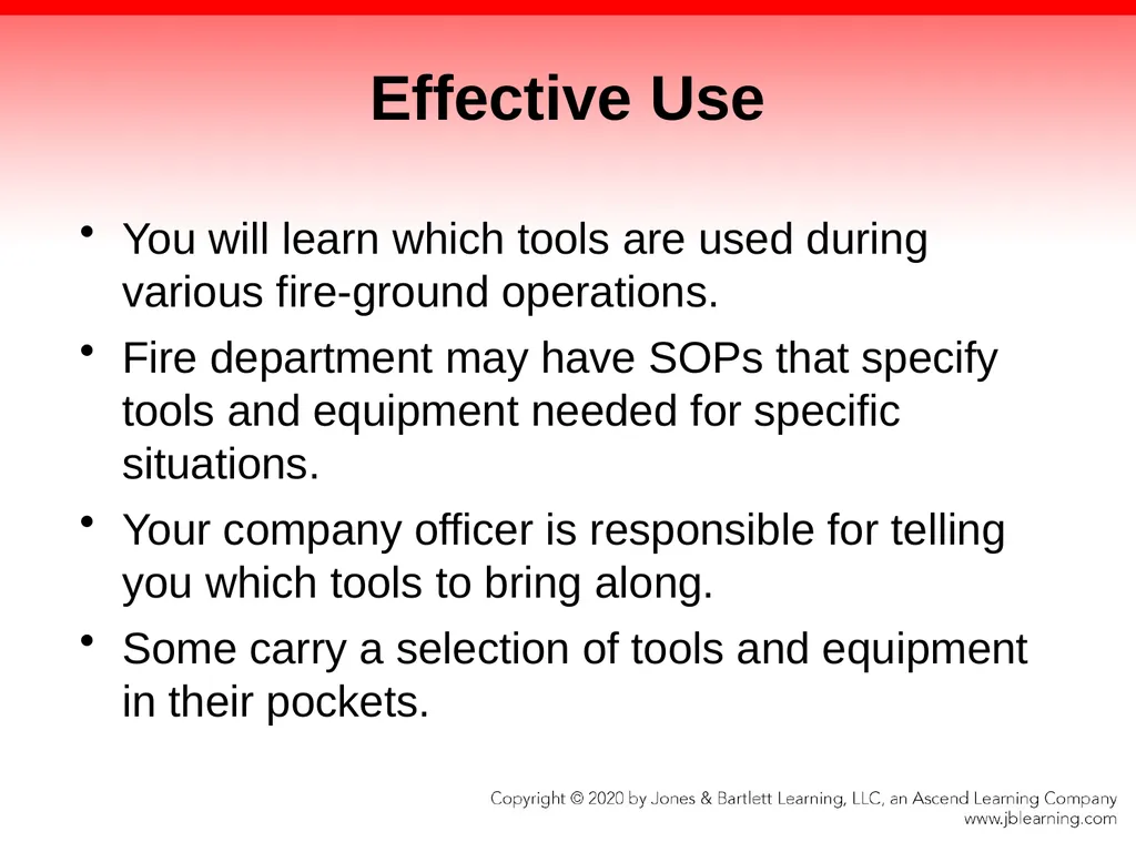 CHAPTER 8 Fire Fighter Tools and Equipment - slide 13 of 72