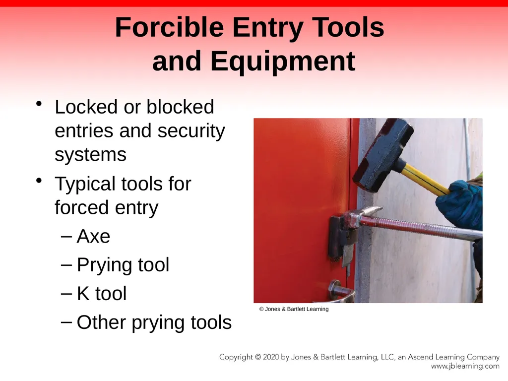 CHAPTER 8 Fire Fighter Tools and Equipment - slide 50 of 72