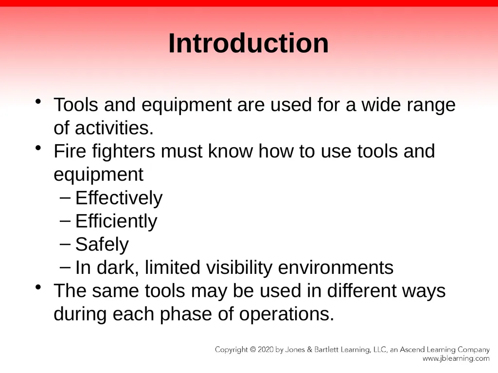 CHAPTER 8 Fire Fighter Tools and Equipment - slide 7 of 72